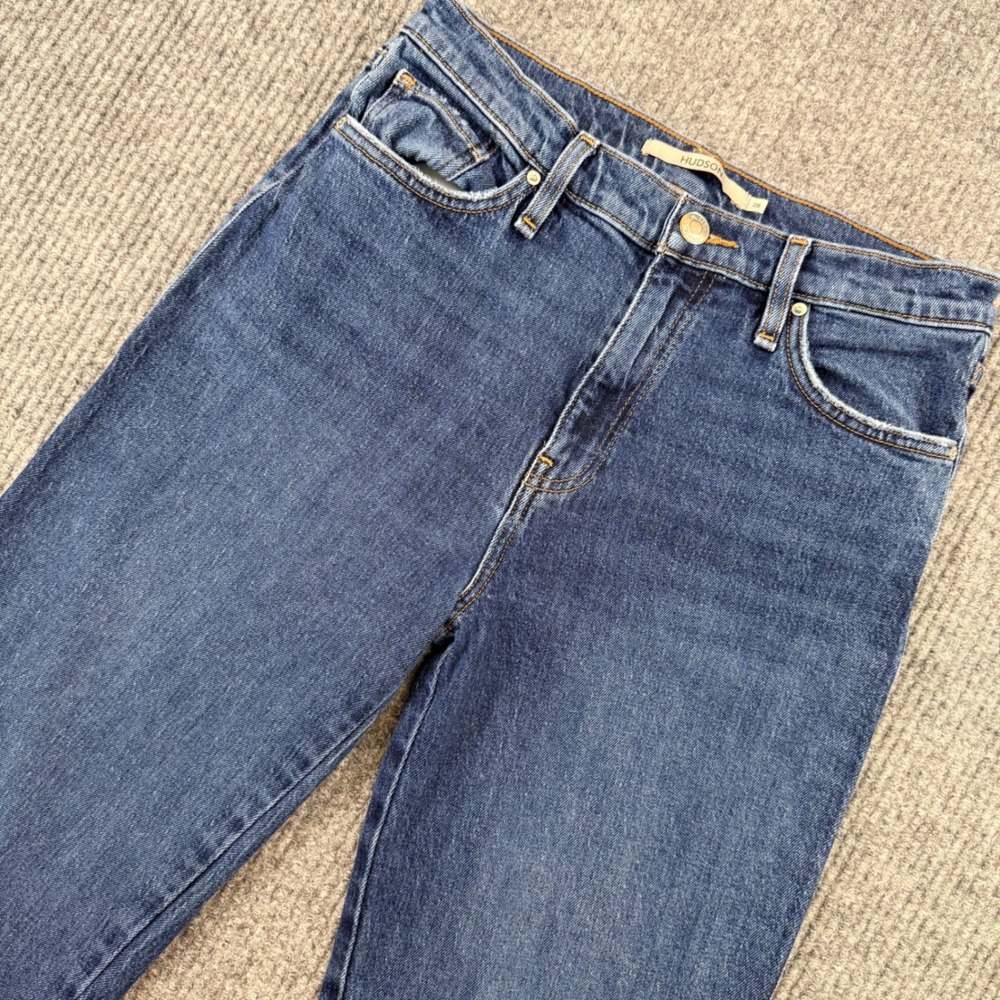 Hudson Remi Jens Women's 28 Indigo Breeze High Rise Split Raw Hem Ankle